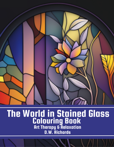 The World in Stained Glass Colouring Book