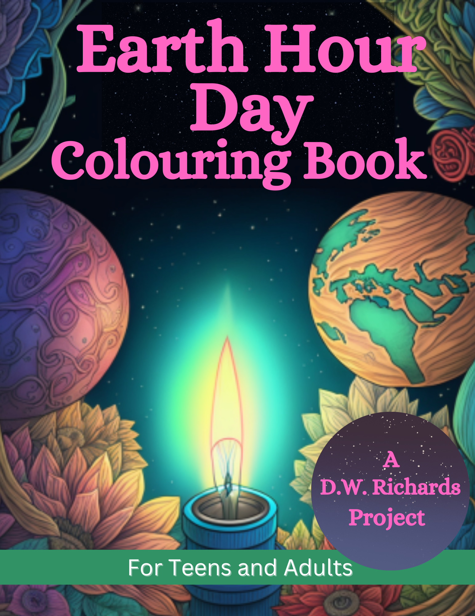 Earth Hour Day Colouring Pages