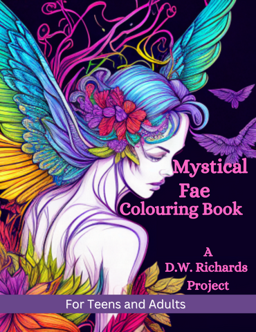 Mystical Fae Colouring Pages